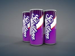Energy Drink Can 3d model preview