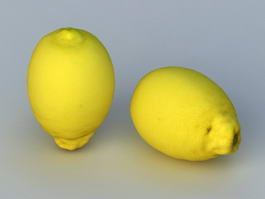 Fresh Lemon 3d model preview