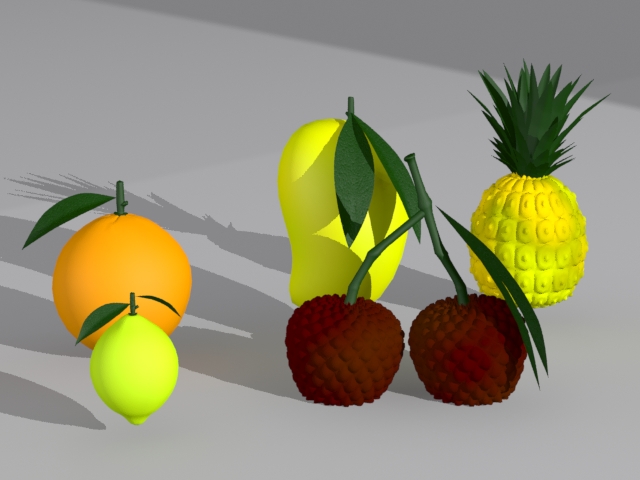 Fruit Collection 3d rendering