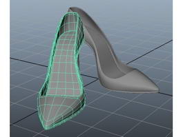 Stiletto High Heel Shoes 3d model preview