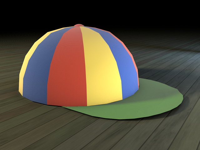 Rainbow Cap 3d rendering