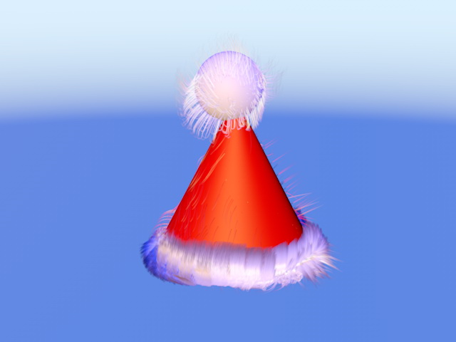 Christmas Hat 3d rendering