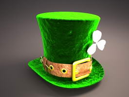 St. Patricks Day Hat 3d model preview