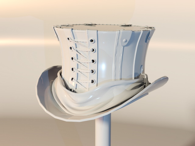 Steampunk Top Hat 3d rendering