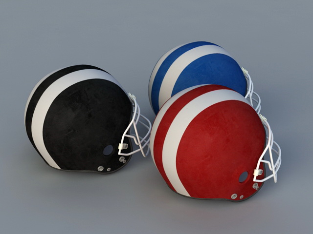 Football Helmet 3d rendering