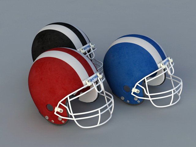 Football Helmet 3d rendering