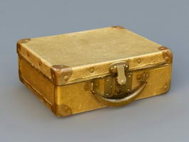 Antique Suitcase 3d model preview