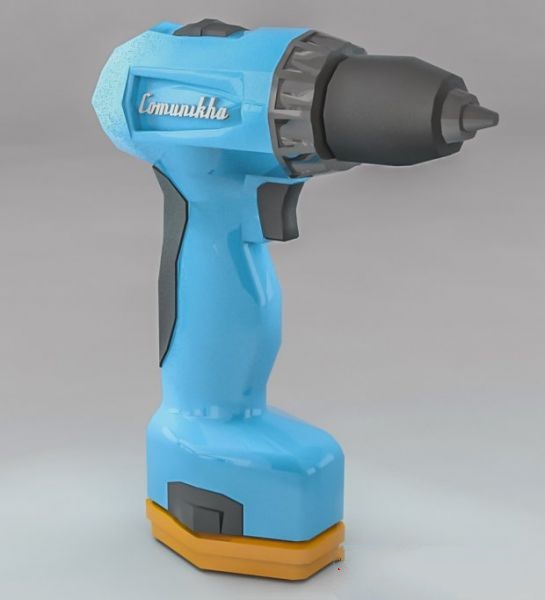 Cordless Drill Driver 3d rendering