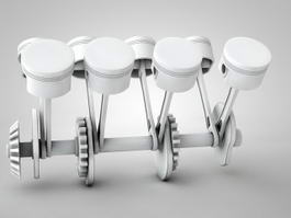 BMW Engine Pistons 3d model preview