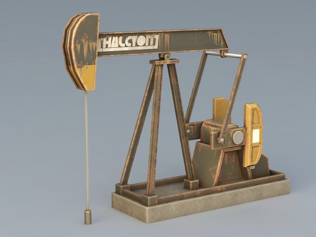 Oilfield Pumping Unit 3d rendering