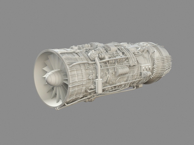 Saturn Thrust Vectoring Engine 3d rendering