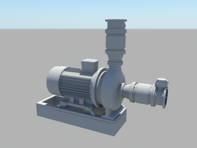 Water Pump 3d rendering