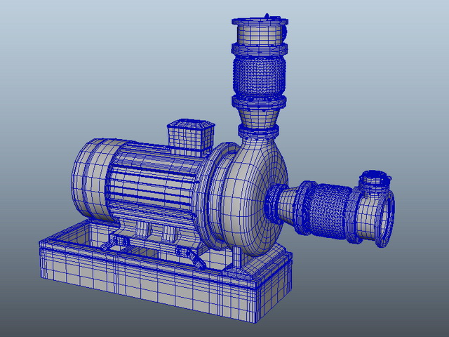 Water Pump 3d rendering