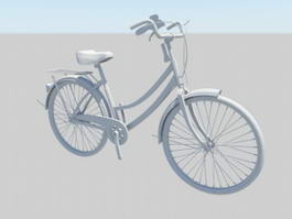 Retro Bicycle 3d model preview
