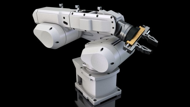 Mechanical Robot Arm 3d rendering
