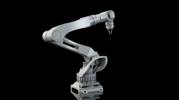 Mechanical Robotic Arm 3d rendering