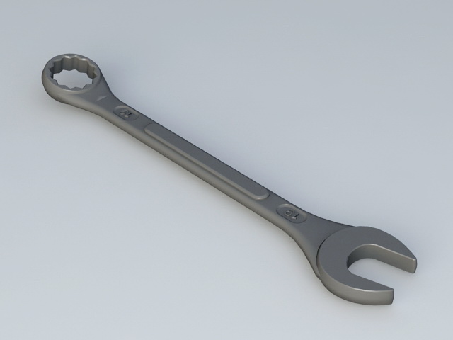 Open End Wrench 3d rendering