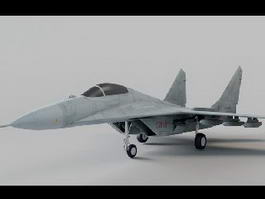 MiG-29 Fighter Jet 3d model preview