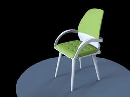 Modern Dining Chair with Arms 3d model preview