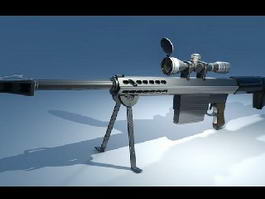 Sniper Rifle 3d model preview
