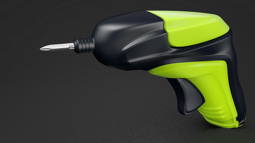 Electric Drill 3d rendering