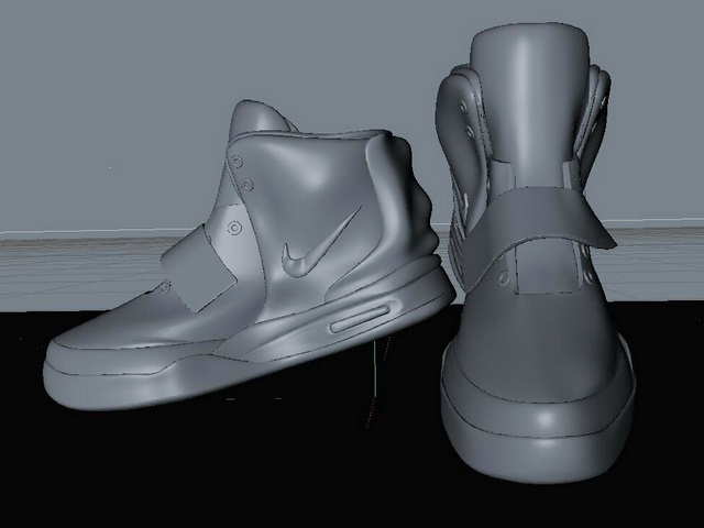 High Top Sneakers 3d rendering