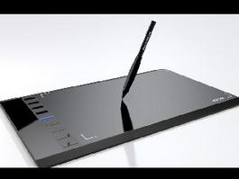 Digital Drawing Graphics Tablet 3d model preview