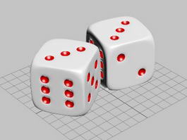 Traditional Dice 3d model preview