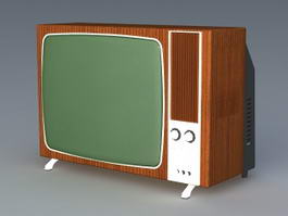 70s Television Set 3d preview