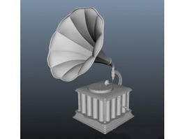 Antique Phonograph 3d preview