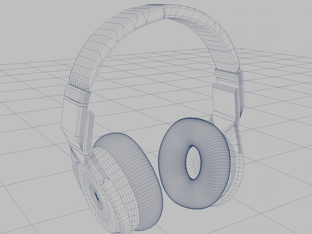 Beats Headphone 3d rendering