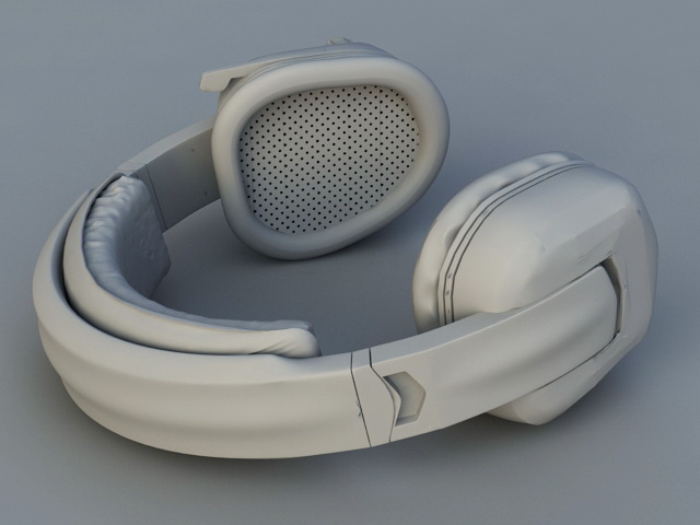 Wireless Headphones 3d rendering