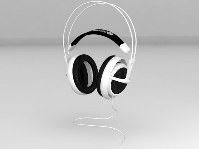 Steelseries Headset 3d rendering