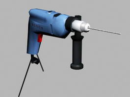 Bosch Power Drill 3d model preview