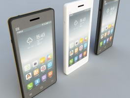 Xiaomi Android Phone 3d preview