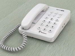 White Telephone 3d preview