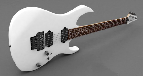 Ibanez Electric Guitar 3d rendering