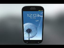 Samsung Galaxy S3 3d model preview