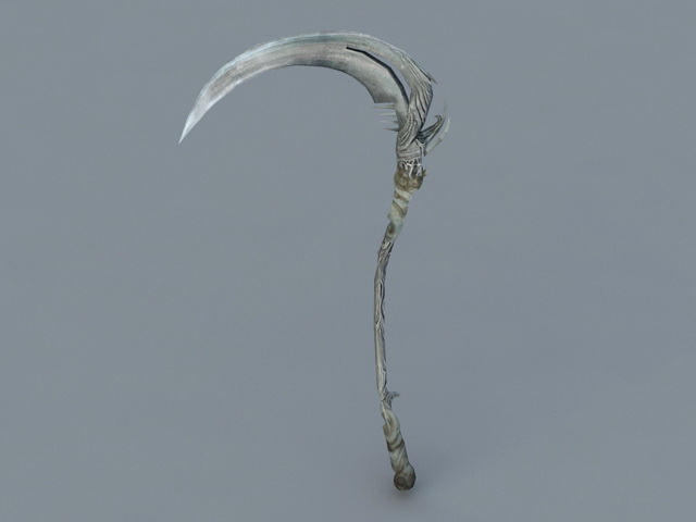 Scythe Weapon 3d rendering