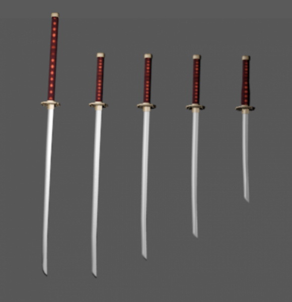 Japanese Katana Swords 3d model 3D Studio,Collada,Autodesk FBX,Object