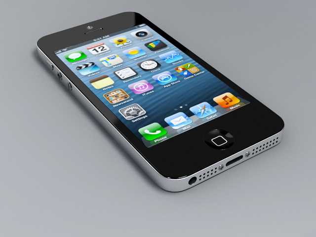 Apple iPhone 5s 3d rendering