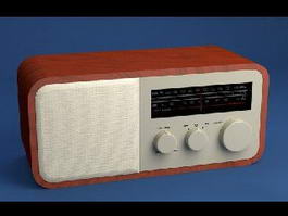 Old Radio 3d model preview