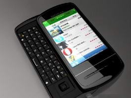 Nokia C6 Smartphone 3d model preview