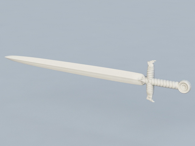 White Sword 3d rendering