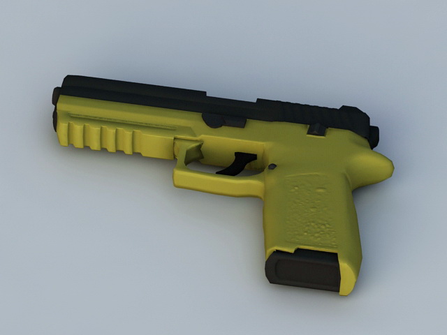 P250 Sig Sauer Air Pistol 3d rendering