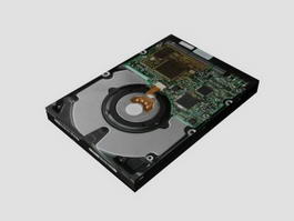 Computer Hard Drive 3d model preview
