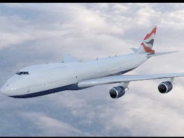 Jumbo Jet Airplane 3d preview