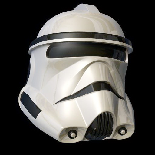 Star Wars Stormtrooper Helmet 3d rendering