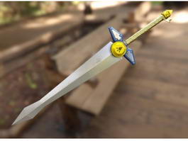 Biggoron Sword Ocarina of Time 3d model preview