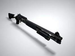 Benelli M4 Super 90 Shotgun 3d model preview